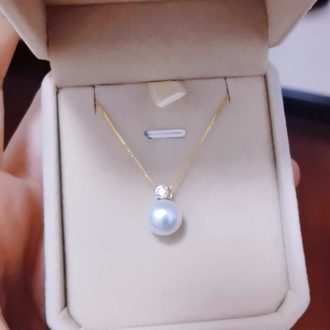 18K gold Au750 classic necklace pendant mount