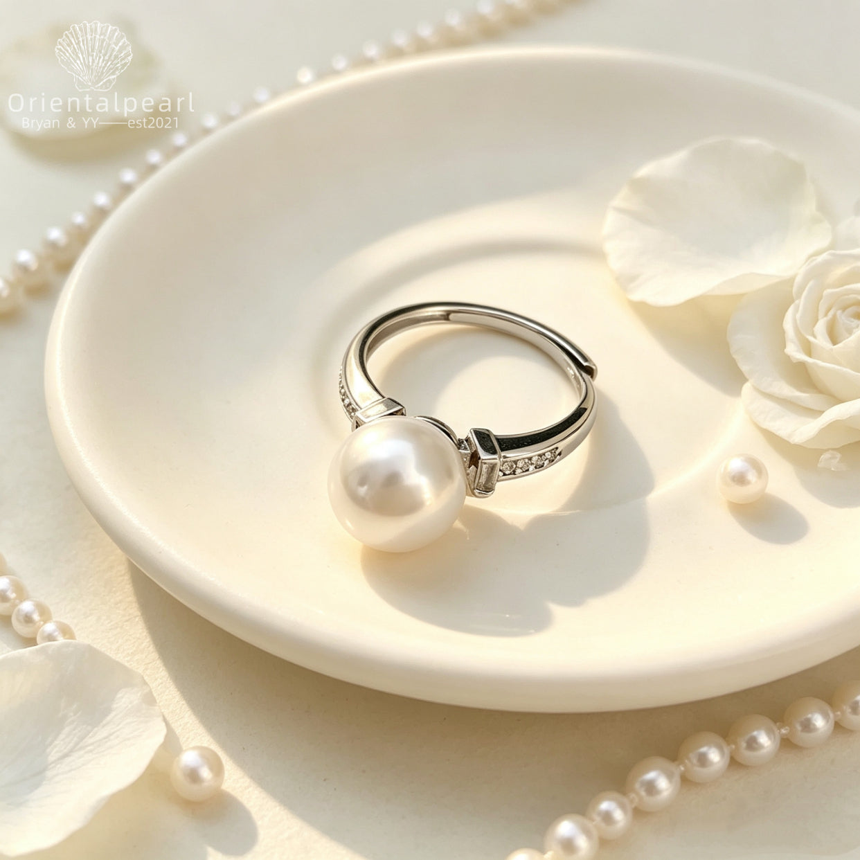 Moonlight Dew pearl ring