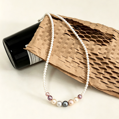 Dreamy Rainbow-Candy Pearl Necklace