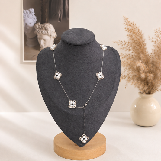 Lucky Clover Freshwater Pearl Necklace