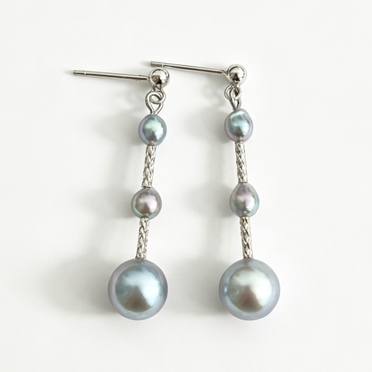 Blue Rhythm Natural Saltwater Pearls Earring
