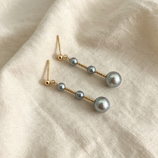 Blue Rhythm Natural Saltwater Pearls Earring