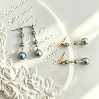 Blue Rhythm Natural Saltwater Pearls Earring