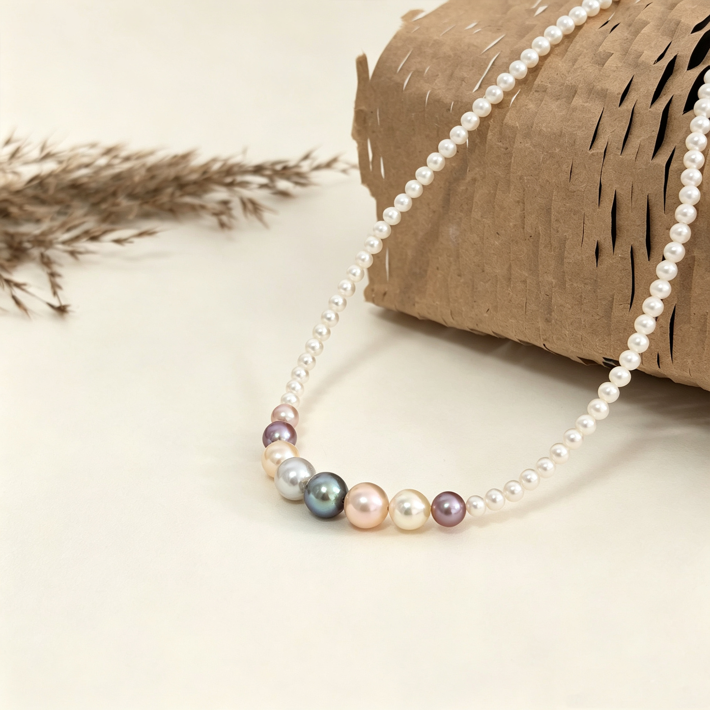 Dreamy Rainbow-Candy Pearl Necklace