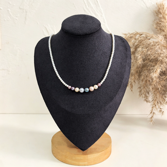Dreamy Rainbow-Candy Pearl Necklace