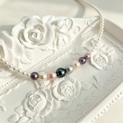 Dreamy Rainbow-Candy Pearl Necklace