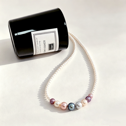 Dreamy Rainbow-Candy Pearl Necklace