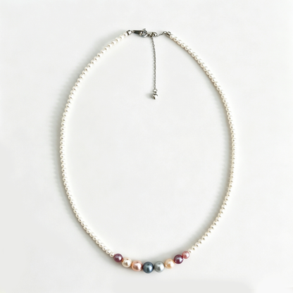Dreamy Rainbow-Candy Pearl Necklace