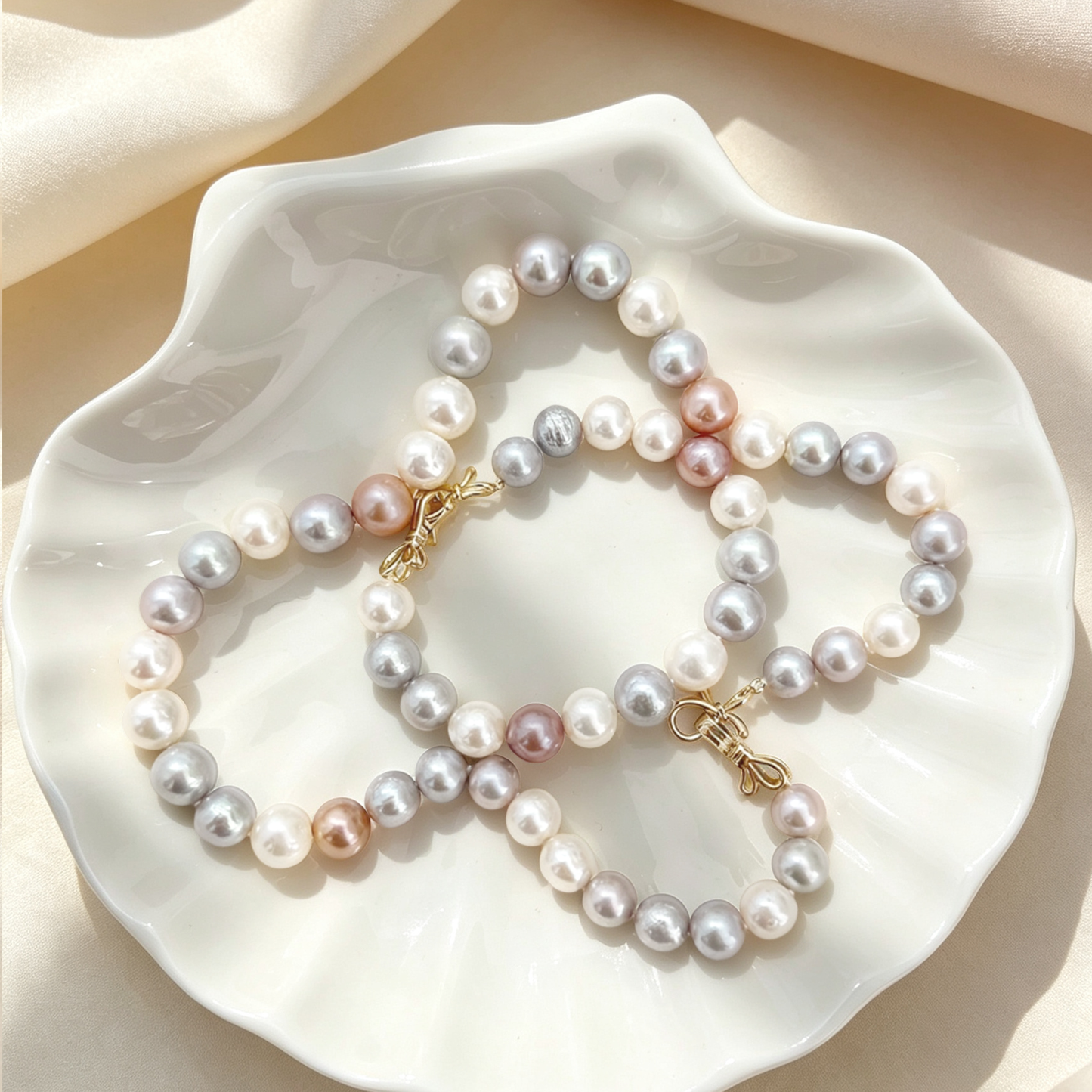 Multi-Color Edison Pearl Jewelry Set