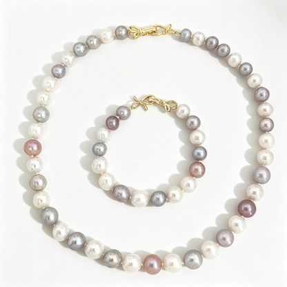 Multi-Color Edison Pearl Jewelry Set