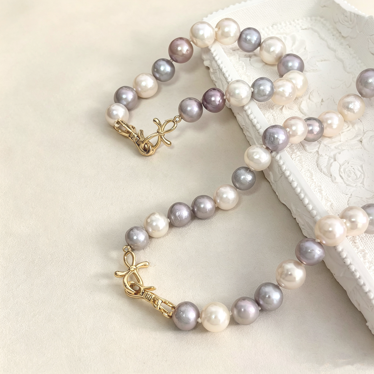 Multi-Color Edison Pearl Jewelry Set