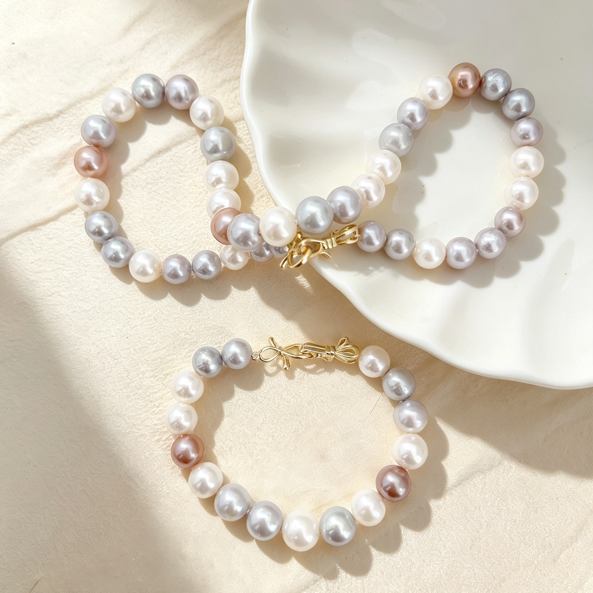 Multi-Color Edison Pearl Jewelry Set