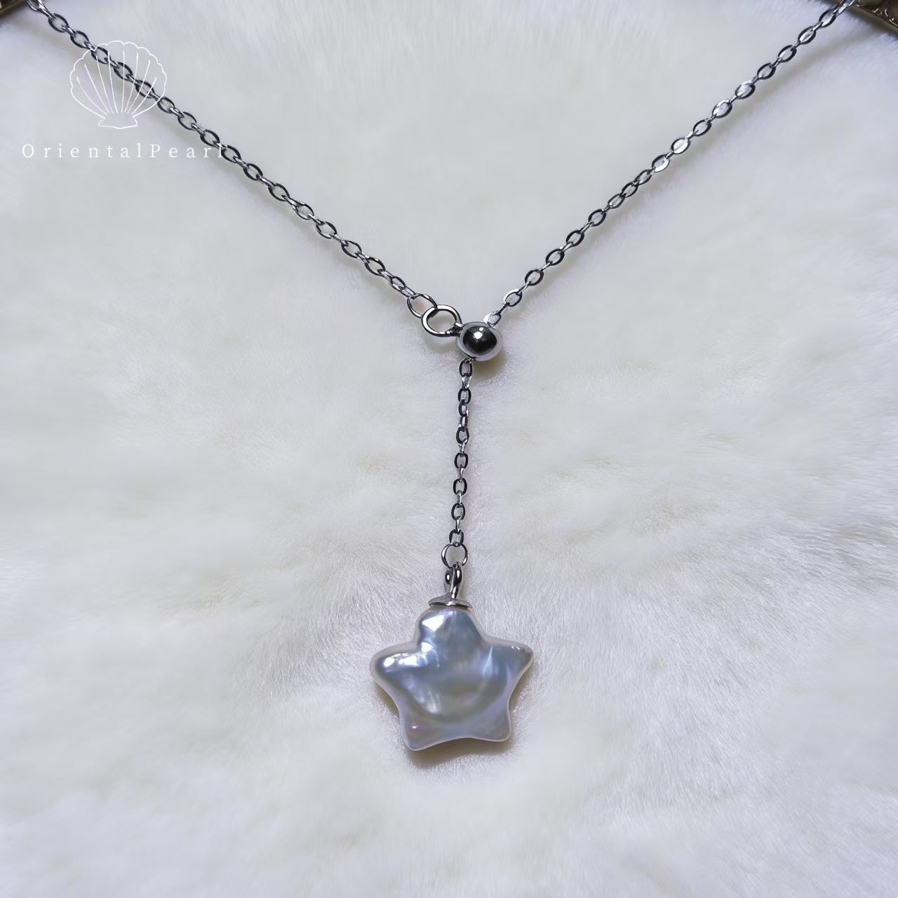 Set08-Natural Star Shape Pearl Necklace and Earring Set Baroque Irregular Star Shape Freshwater Pearl with S925 Sterling Silver Accessories Cute Romantic gift for Children Girlfriend Family