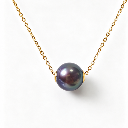 Classic Lulutong with Demon Purple Pearl Necklace
