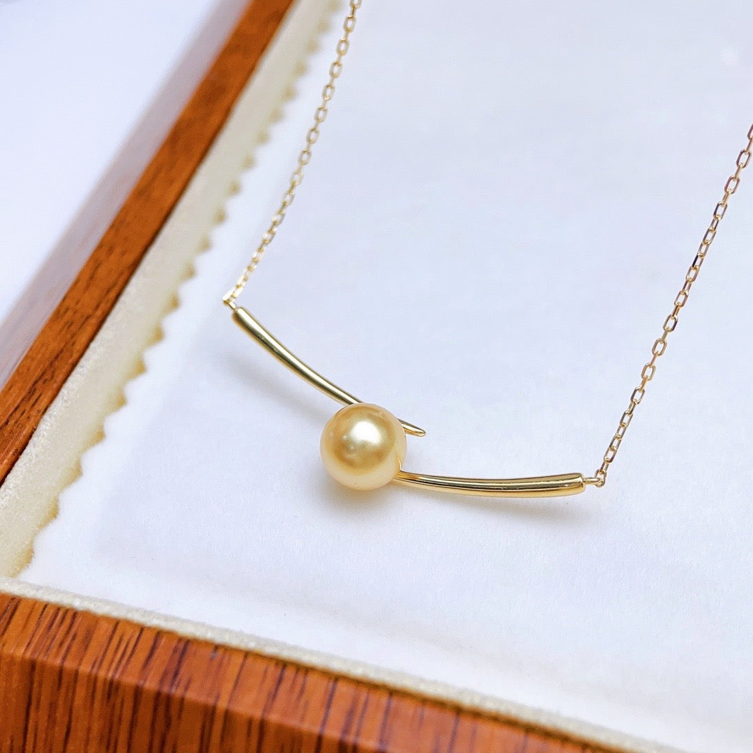 【Accessory】S925 chopsticks pearl necklace pendant with chain