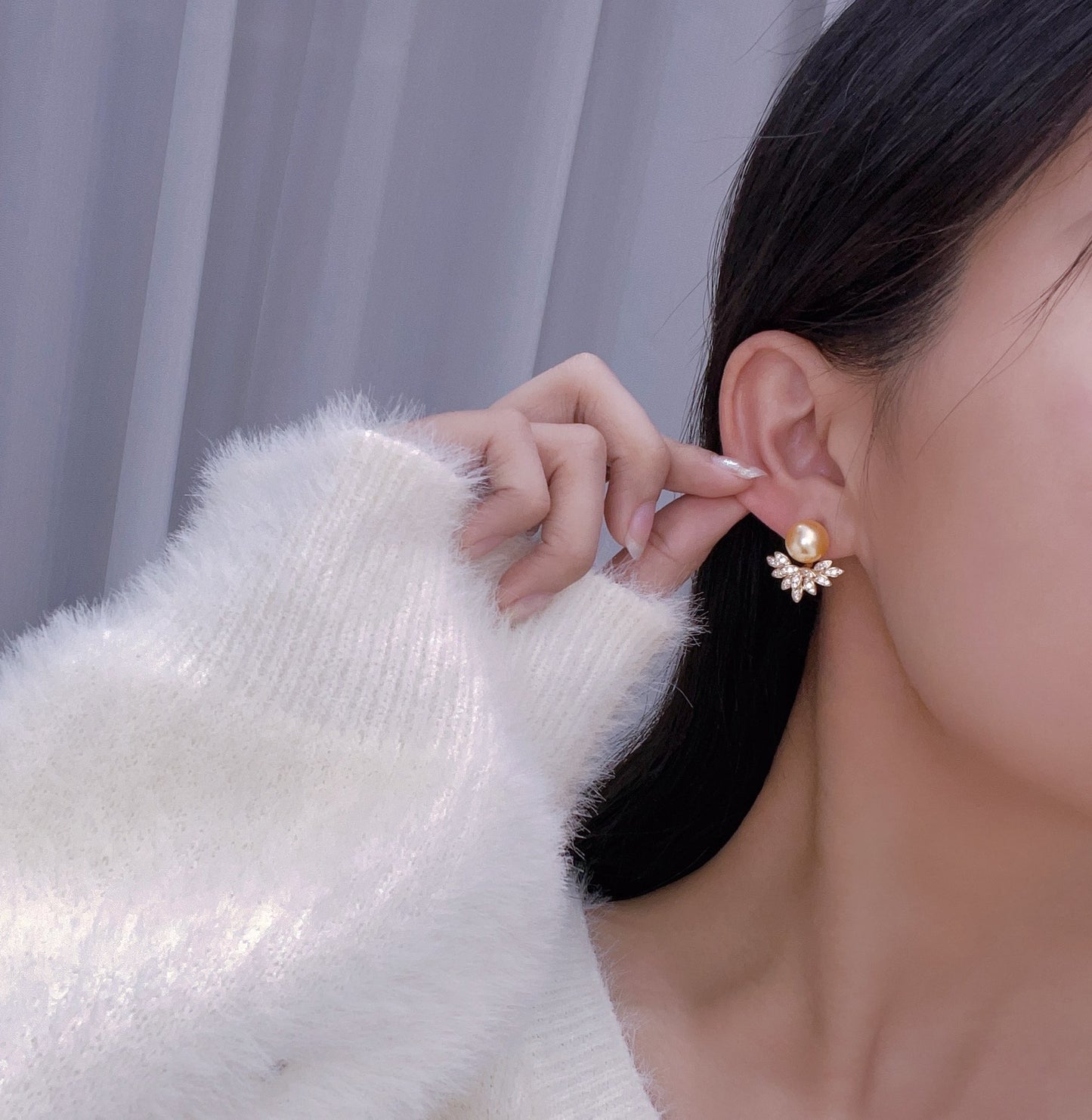 【Accessory】S925 Detachabe classic style earrings set