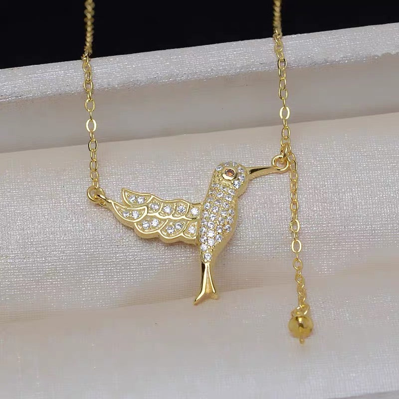 【Accessory】S925 hummingbird necklace pendant