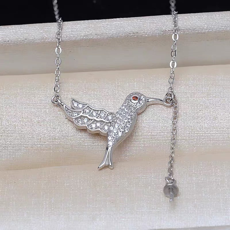 【Accessory】S925 hummingbird necklace pendant