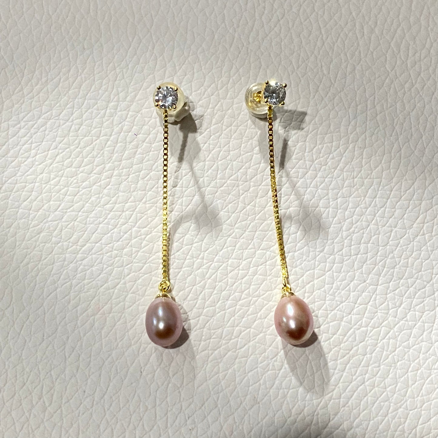 Tear Drop Pearl Earring ( S925 )