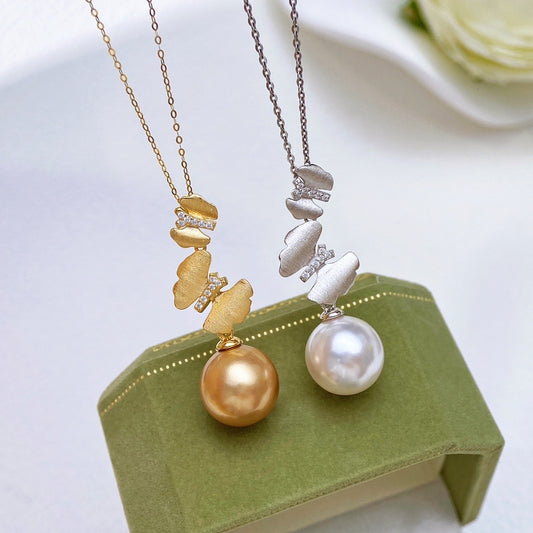 【Accessory】S925 Butterfly pearl Necklace pendant