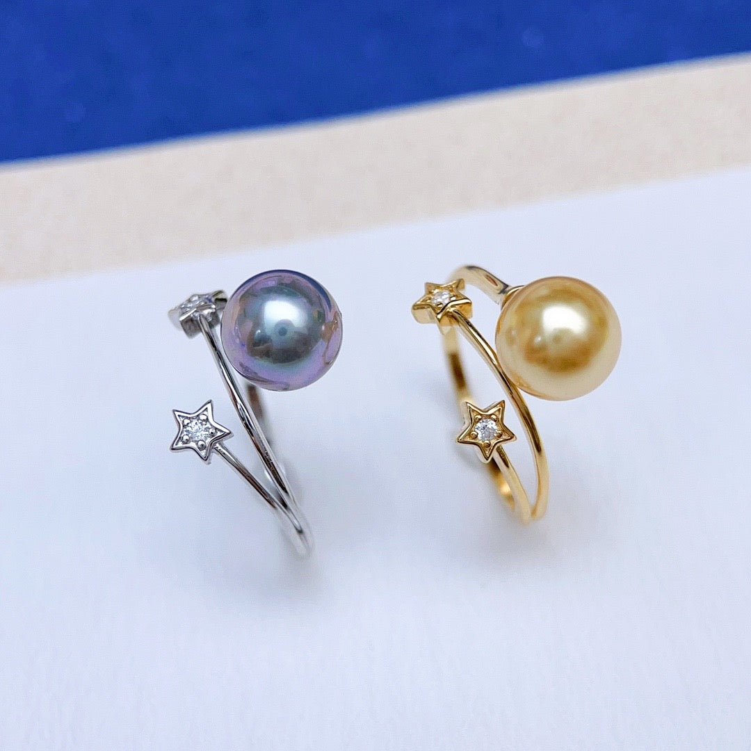 【Accessory】S925 shooting star adjustable ring set