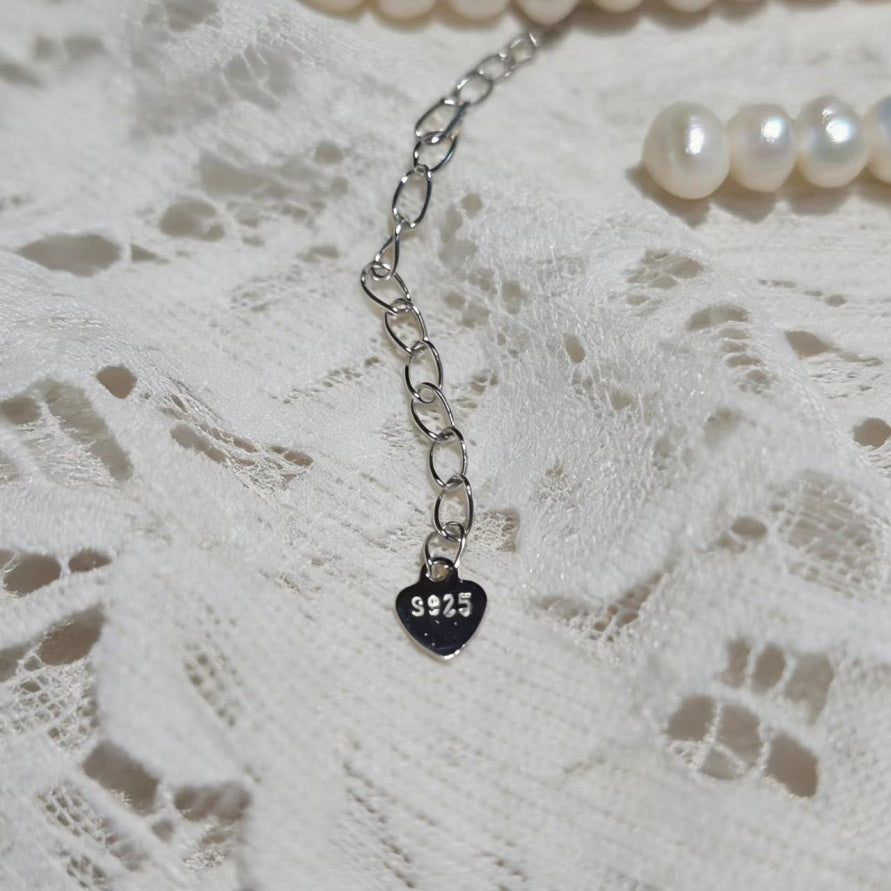 Set02-Romantic Natural Freshwater Purple Edison and White Baby Pearls Set Necklace and Bracelet Luminous & Full Gloss Refined Gradient Size Design Gift-Worthy Jewelry Set