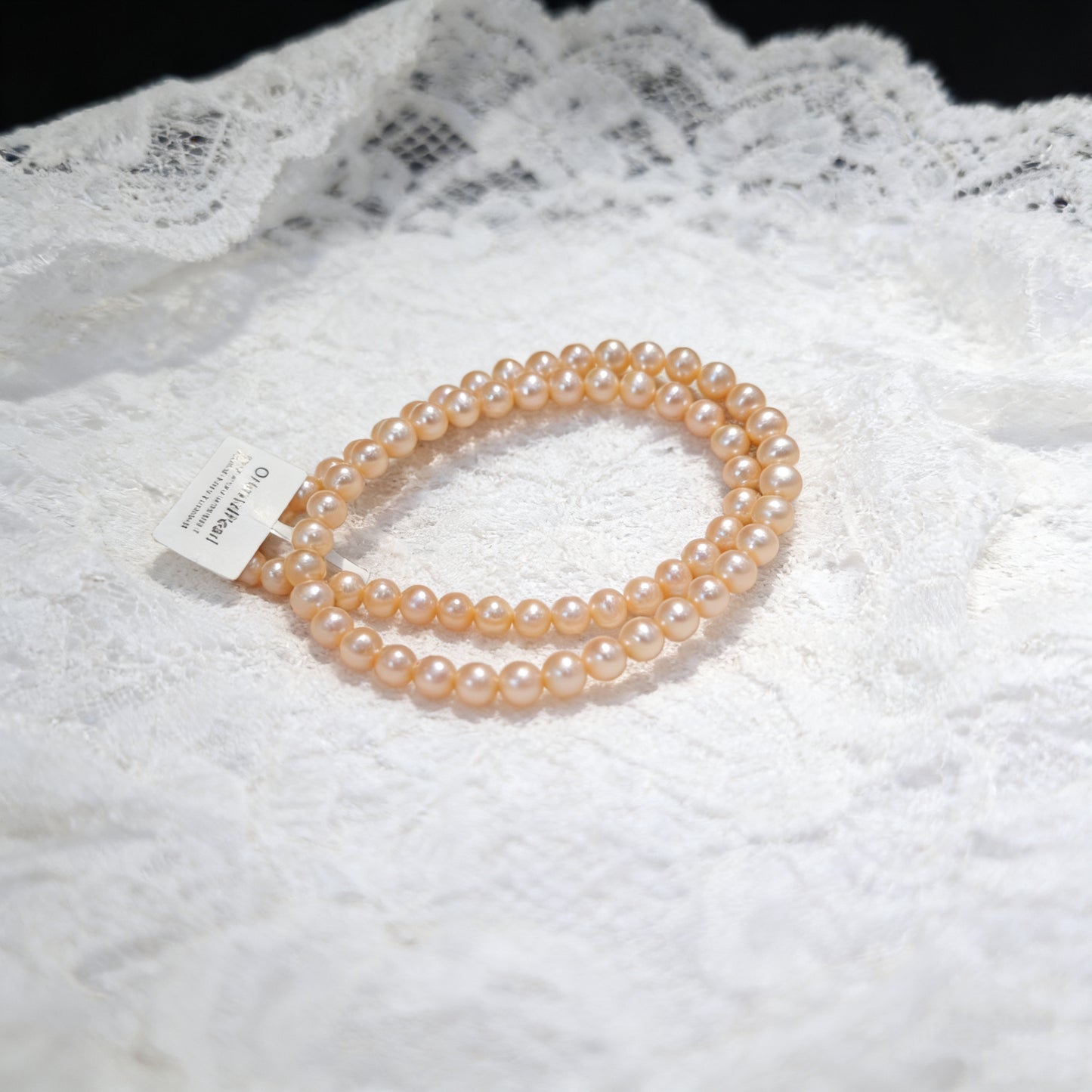 NC08-Champagne Gold Freshwater Pearl Necklace Single Full Strand with S925 Sterling Silver Accessories Gifts for Mom Wife Girlfriend