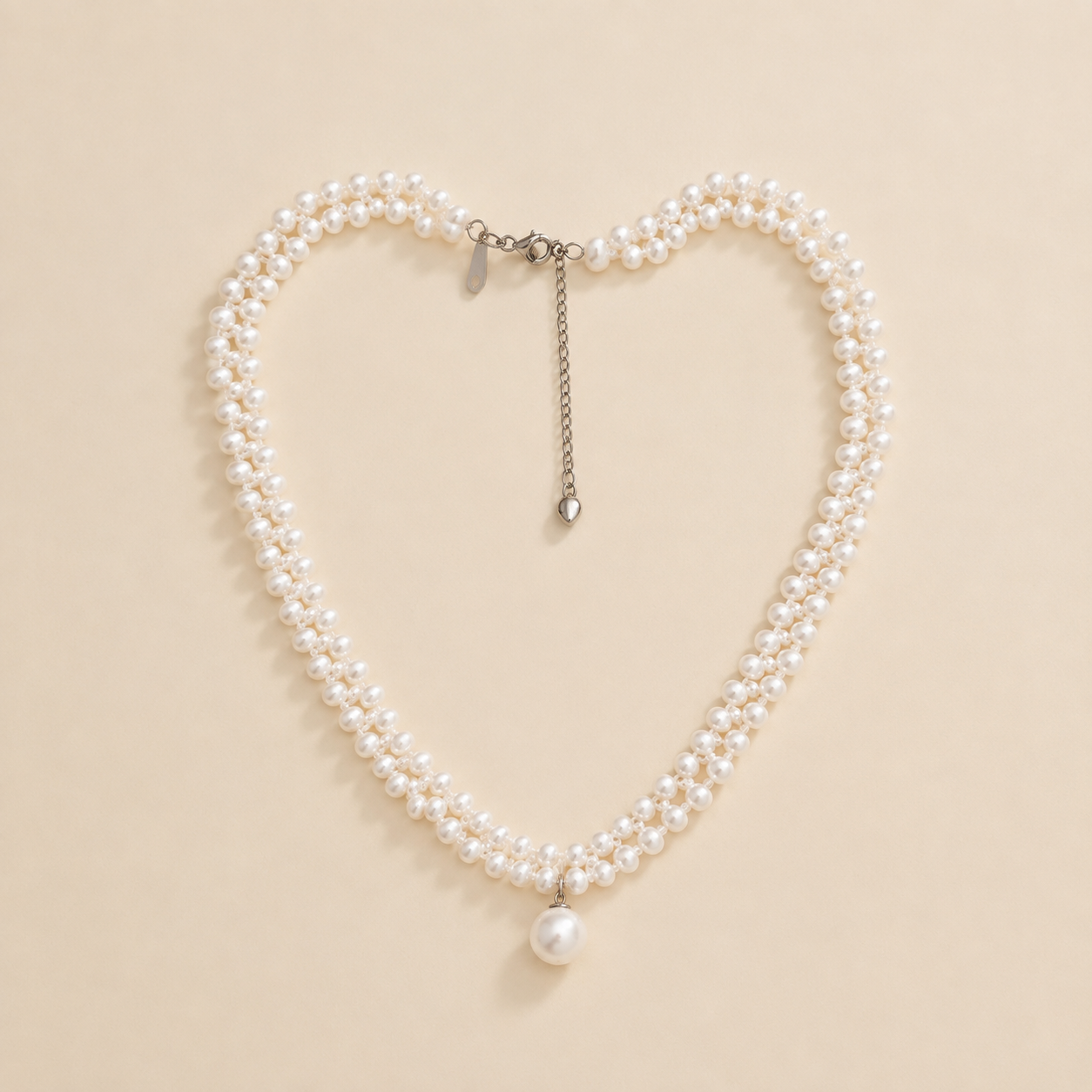 Pearl Necklace-Moonlace Drop