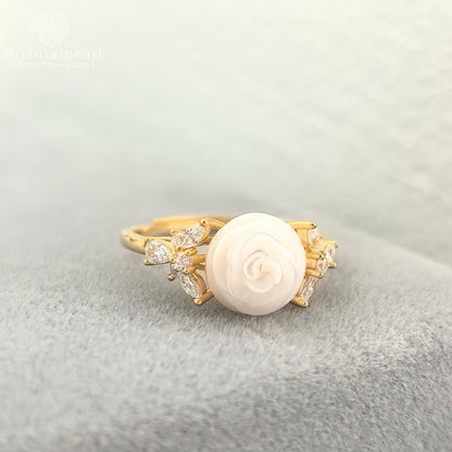 Blossom Pearl Adjustable Ring