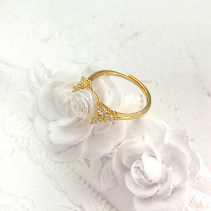 Blossom Pearl Adjustable Ring