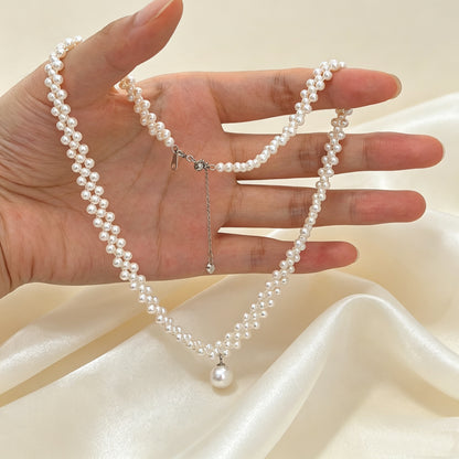 Moonlace Drop-Freshwater Pearl Necklace