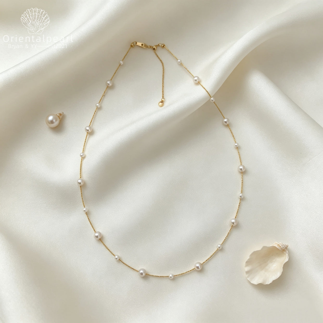 Stardust Pearl Necklace