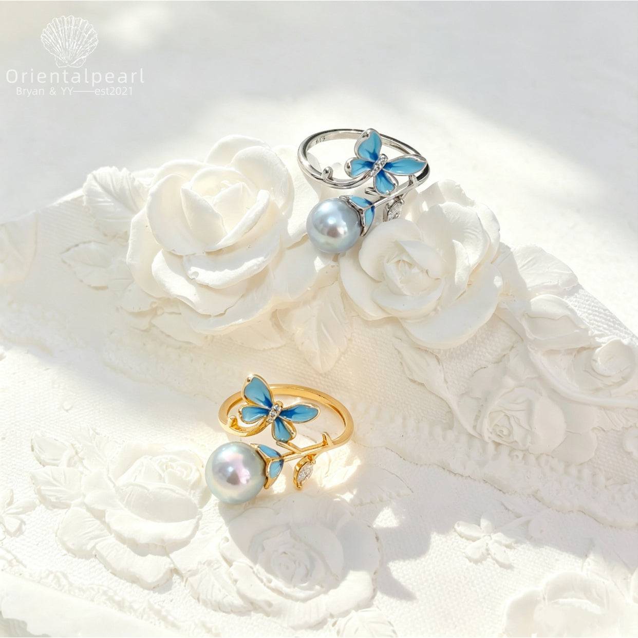 Ring07-Blue Fantacy Seawater Pearl Ring