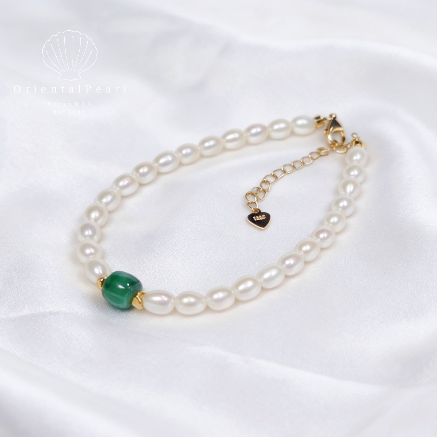 B03-Spring on the Twig Natural Pearl Bracelet