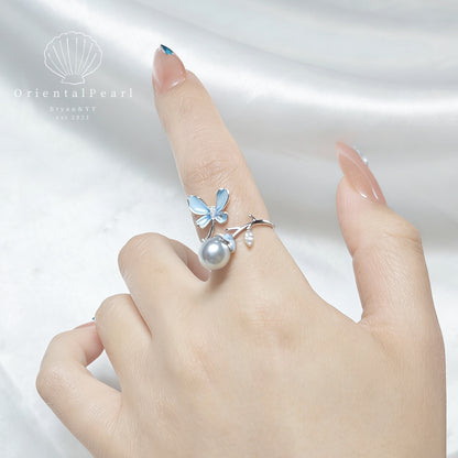 Ring07-Blue Fantacy Seawater Pearl Ring