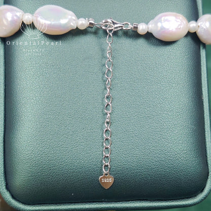 Lollipop Oval Shape Baroque Pearl Set