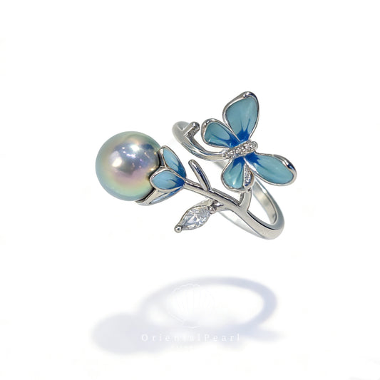 Ring07-Blue Fantacy Seawater Pearl Ring
