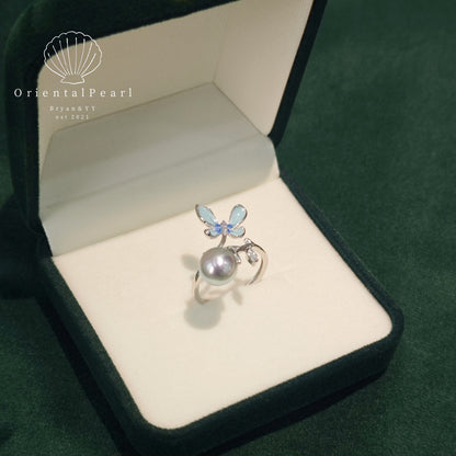 Ring07-Blue Fantacy Seawater Pearl Ring