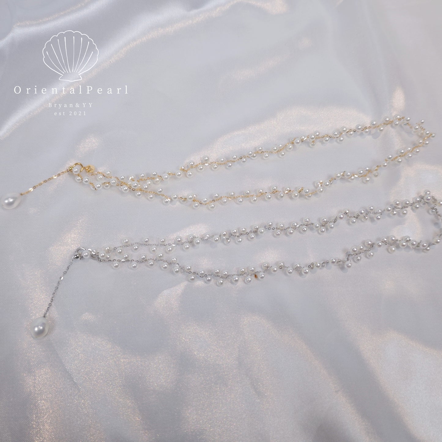 NC26-Alice's Wreath Pearls Necklace