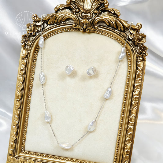 Star Fall Blue Blood Keshi Pearls Set