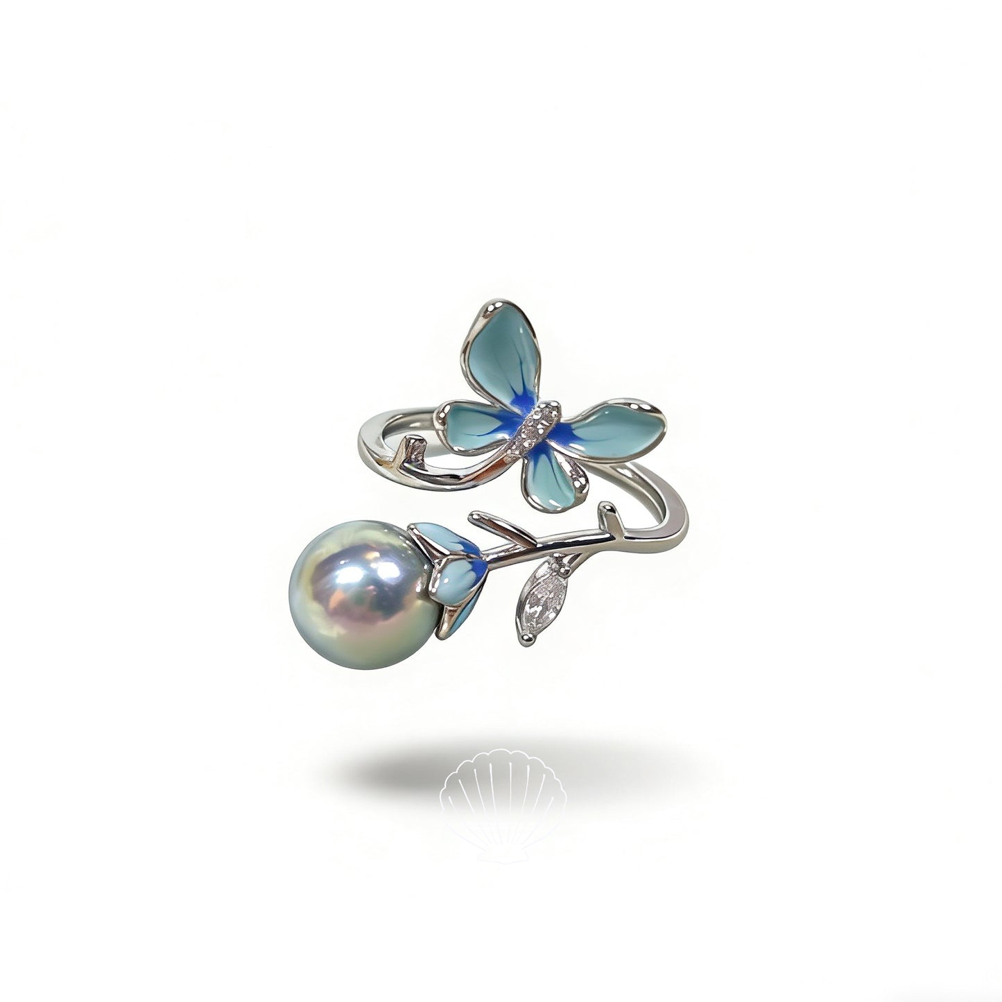 Ring07-Blue Fantacy Seawater Pearl Ring