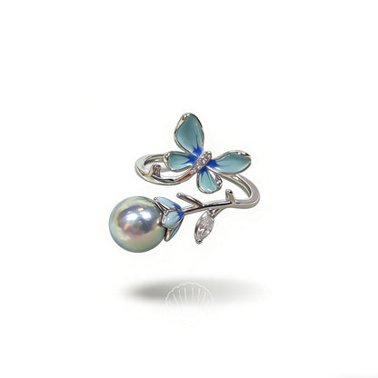 Ring07-Blue Fantacy Seawater Pearl Ring
