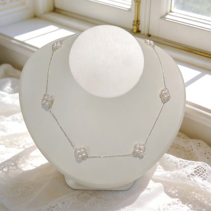 Lucky Clover Freshwater Pearl Necklace