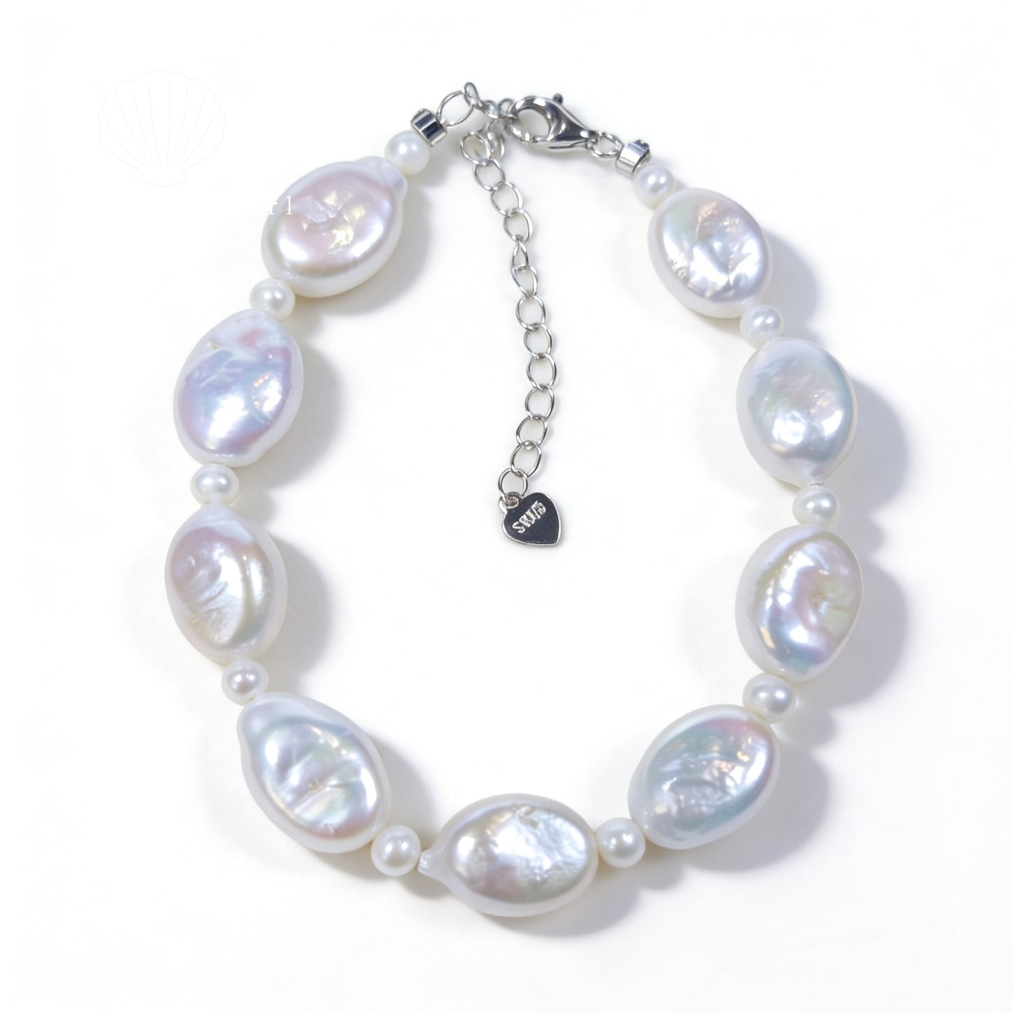 Set12-Lollipop Oval Shape Baroque Pearl Set