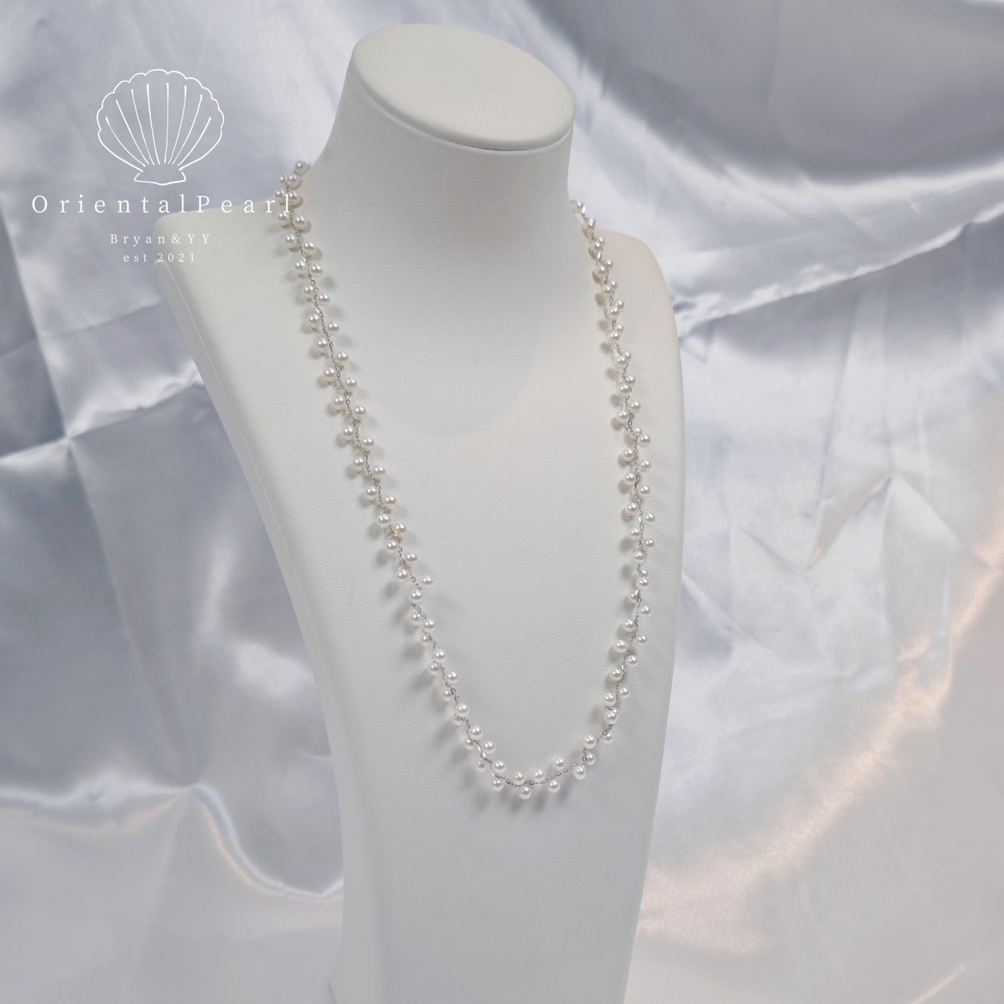 NC26-Alice's Wreath Pearls Necklace