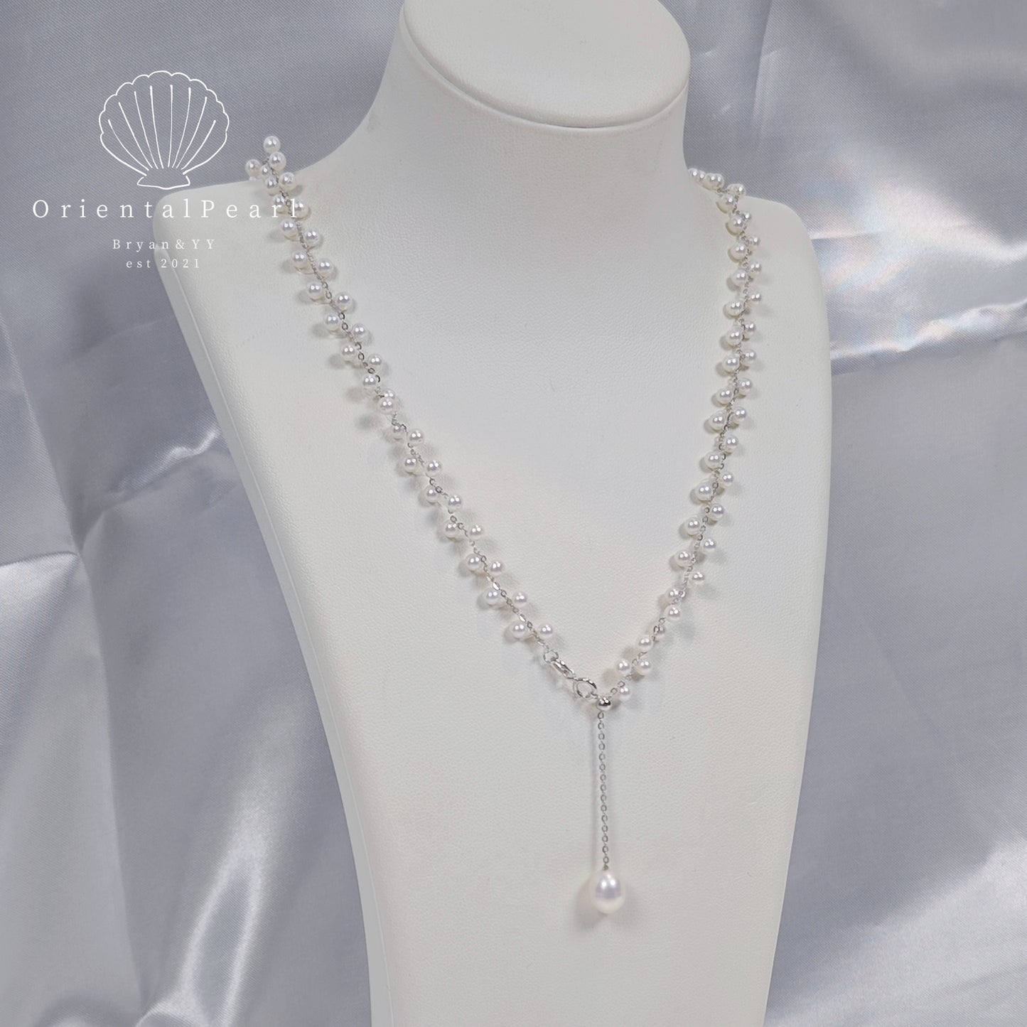 NC26-Alice's Wreath Pearls Necklace