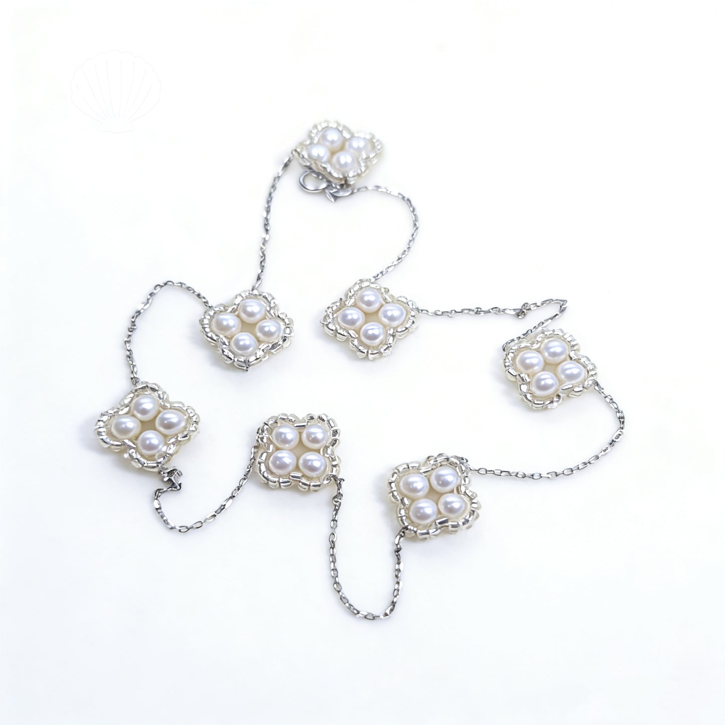 NC25-Lucky Clover Freshwater Pearl Necklace