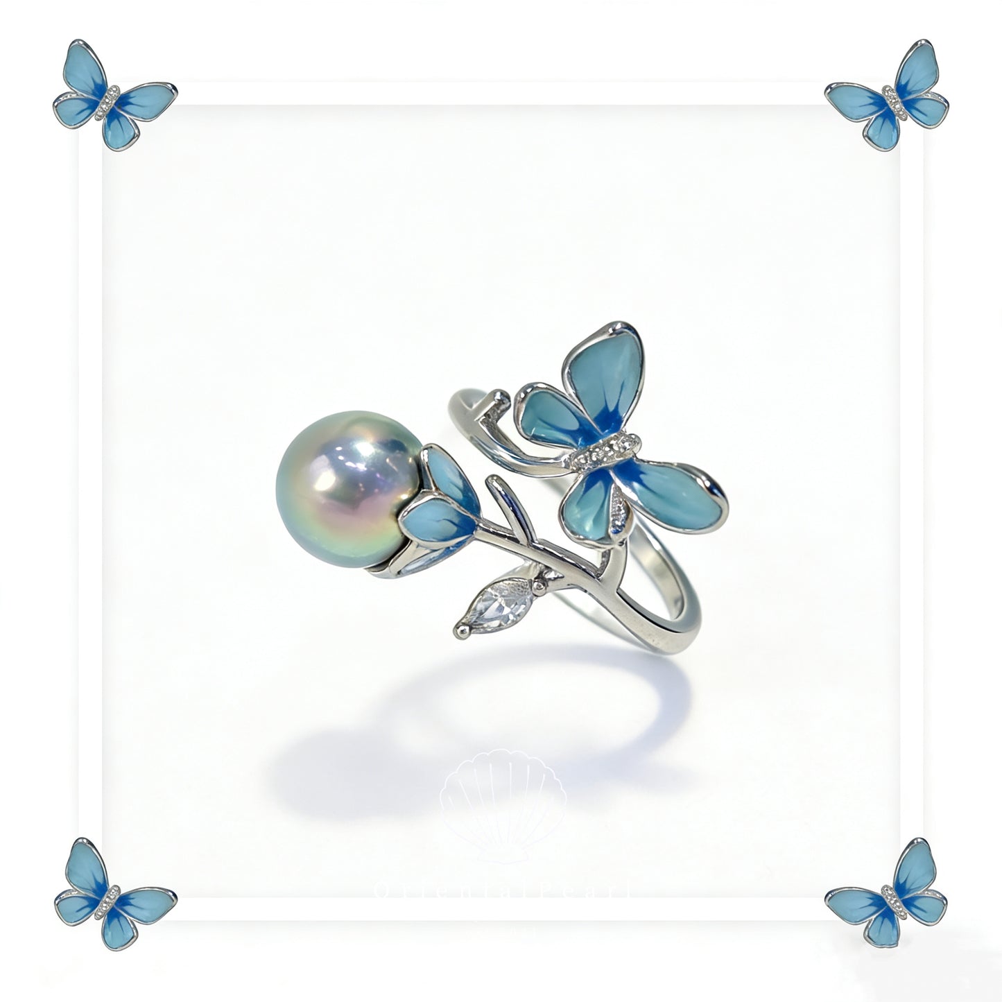 Ring07-Blue Fantacy Seawater Pearl Ring