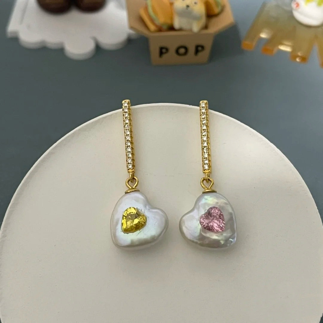 【 Romantic Love】 ( heart shape pearl | 4-6 pcs / 1 clam)