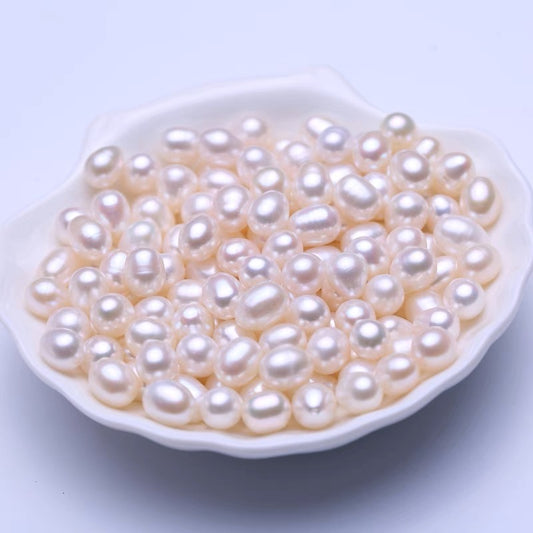 【Rice】  ( white color pearl, rice shape)